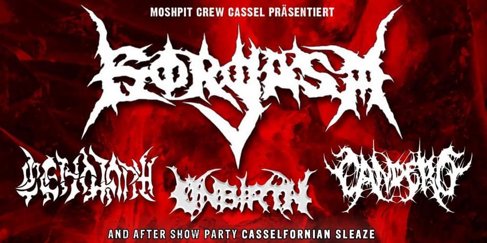 Tickets Gorgasm, Cenotaph, Candero, Unbirth in Kassel