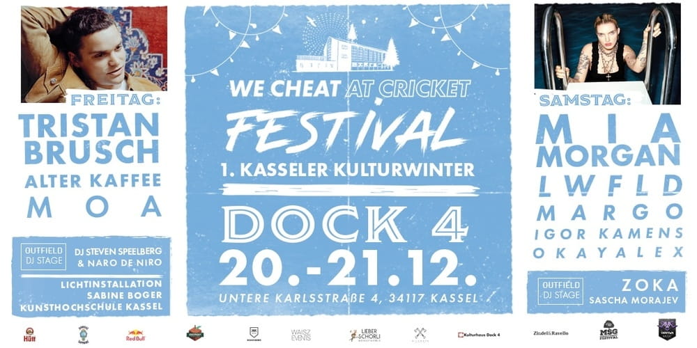 Tickets 1. Kasseler Kulturwinter, Freitag: TRISTAN BRUSCH • ALTER KAFFEE • MOA |Samstag: MIA MORGAN • LWFLD • MARGO • IGOR KAMENS • OKAYALEX in Kassel