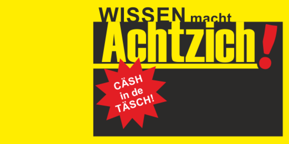 Tickets WISSEN MACHT ACHTZICH! - VERSCHOBEN AUF 18.04.2018, ... das ultimative Quiz für alle im Publikum! in Kassel
